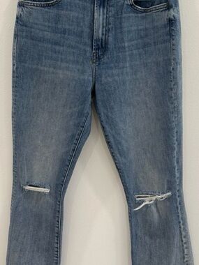 MOTHER Light Blue Skinny Ripped Jeans